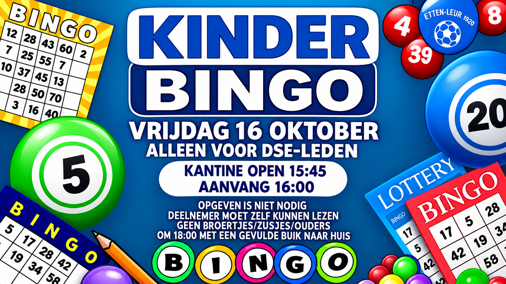Kinder Bingo - vrijdag 16 oktober