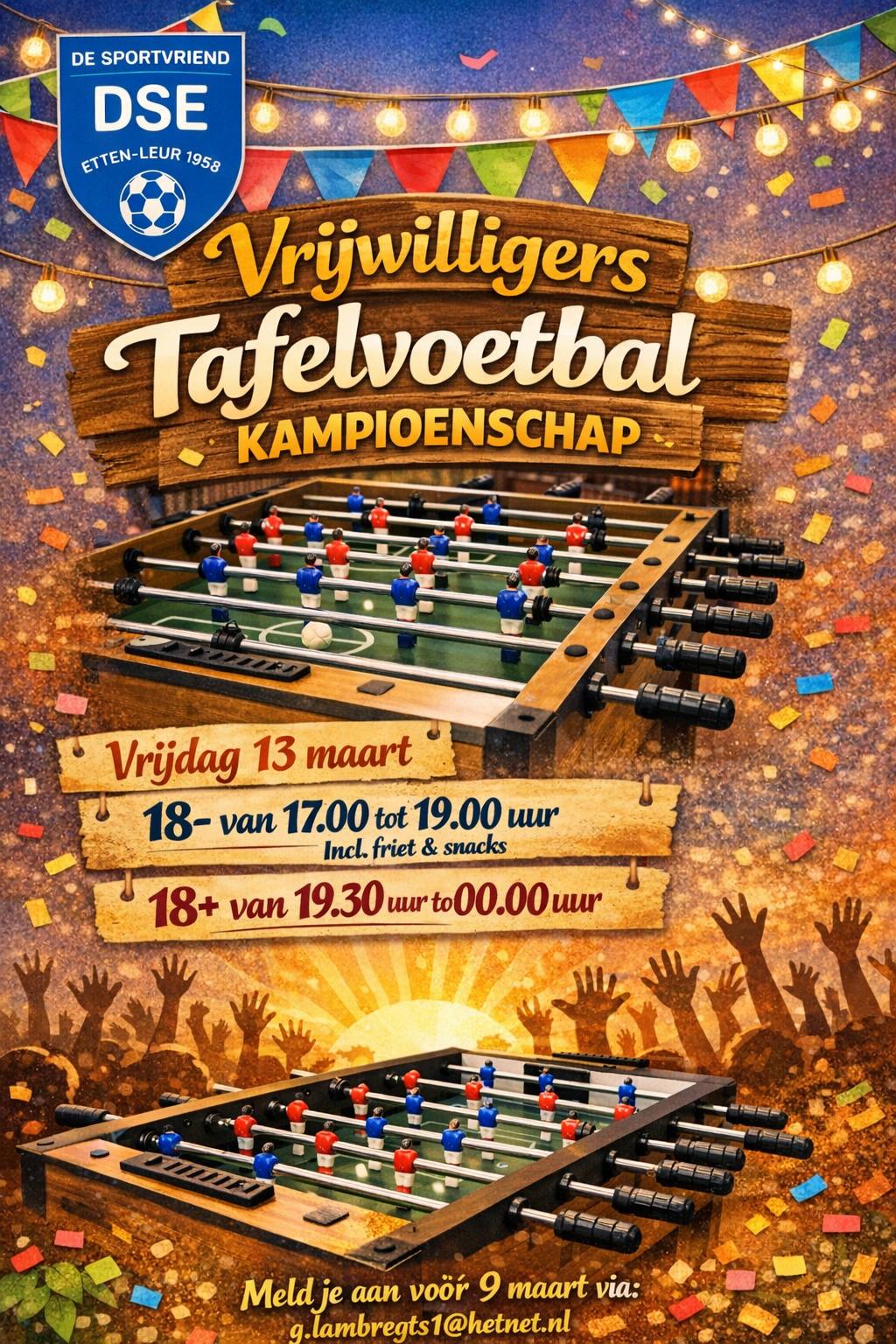 Vrijwilligers Tafelvoetbal Kampioenschap